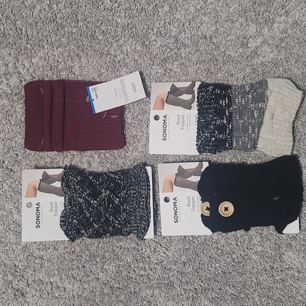 Brand new with tags lot of 4 boot toppers!